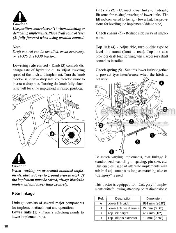 Photo 1 - Iseki TF317F TF321F TF325F TF330F Operation Manual Tractor 9711-03-300