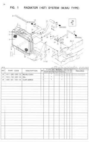 Photo 6 - Iseki TE4270 Parts Catalog Tractor