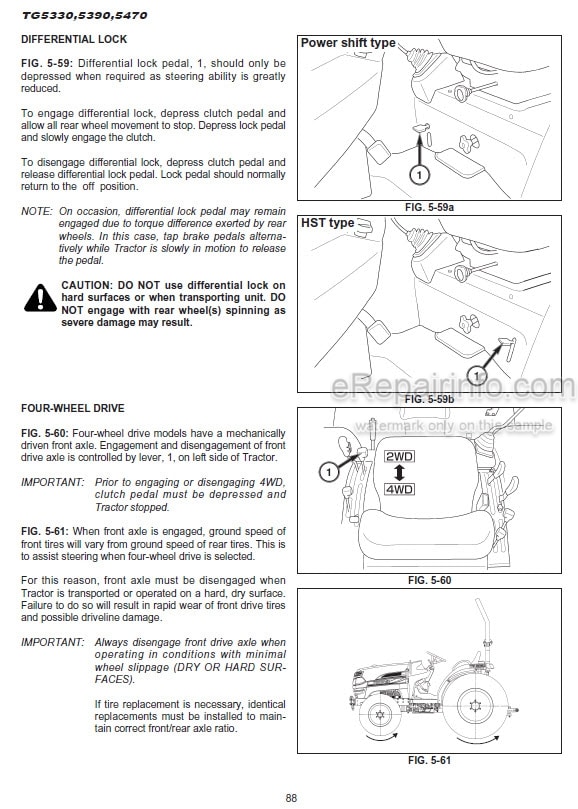 Photo 1 - Iseki TG5330 TG5390 TG5470 Operation Manual Tractor