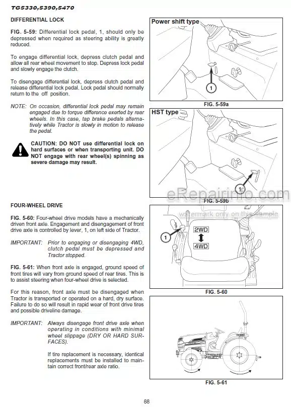 Photo 1 - Iseki TG5330 TG5390 TG5470 Operation Manual Tractor