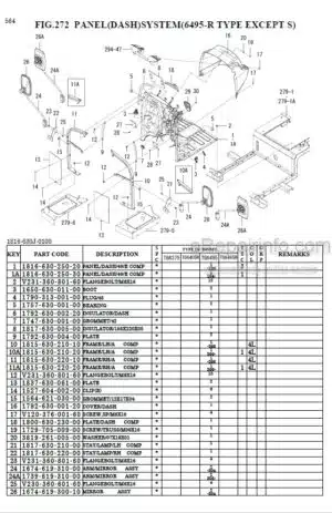Photo 3 - Iseki TG6375 TG6405H TG6495 TG6495H Parts Catalog Tractor