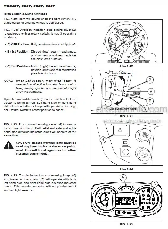 Photo 1 - Iseki TG6407 TG6557 TG6507 TG6687 Operators Manual Tractor 1815-912-105-0
