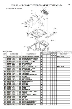 Photo 6 - Iseki TG6557 TG6687 TG6687H Parts Catalog Tractor 1817-097-120-0A
