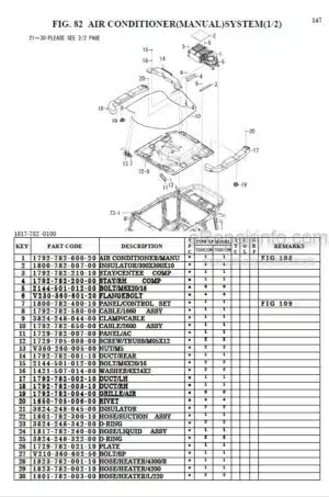 Photo 11 - Iseki TG6620H TG6670H Parts Catalog Tractor 1817-097-100-00