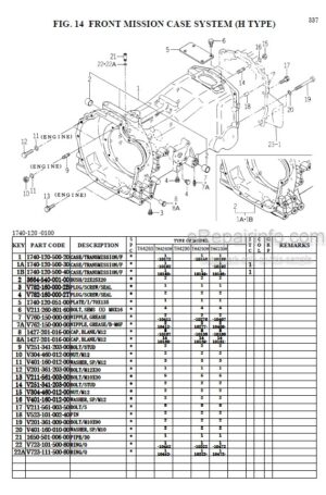 Photo 1 - Iseki TH4260 TH4290 TH4330 Parts Catalog Tractor