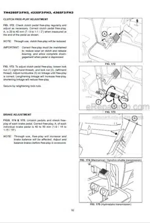 Photo 11 - Iseki TH4295F3 To TH4365FH3 Operators Manual Tractor 1772-912-102-0
