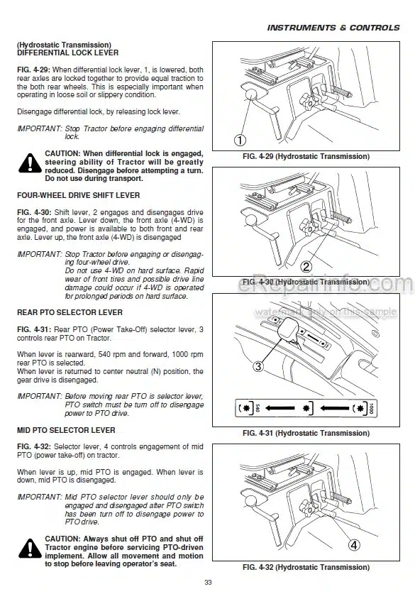 Photo 1 - Iseki TH4330 TH4290 TH4260 Operators Manual Tractor