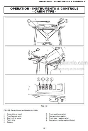 Photo 6 - Iseki TH5370 TH5420 Operators Manual Tractor 1848-912-101-0