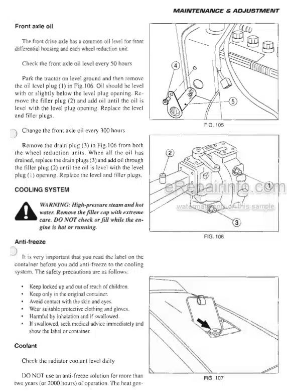 Photo 1 - Iseki TK527F TK532F TK538F TK546F Operators Manual Tractor 0110-01-300