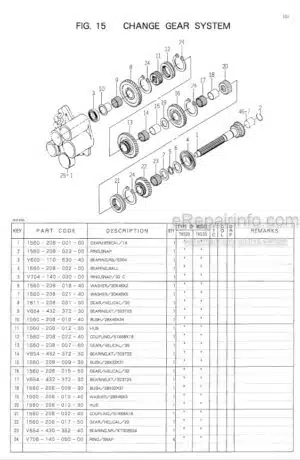 Photo 5 - Iseki TK538H Parts Catalog Tractor 1674-097-120-00