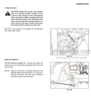 Photo 6 - Iseki TLE3400 Operators Manual Tractor 1834-912-101-1A