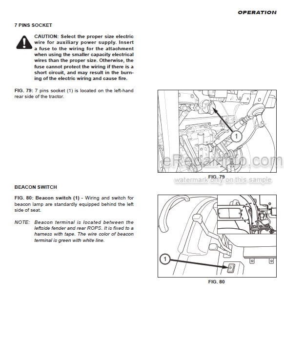 Photo 1 - Iseki TLE3400H3 Operators Manual Tractor 1834-912-102-0