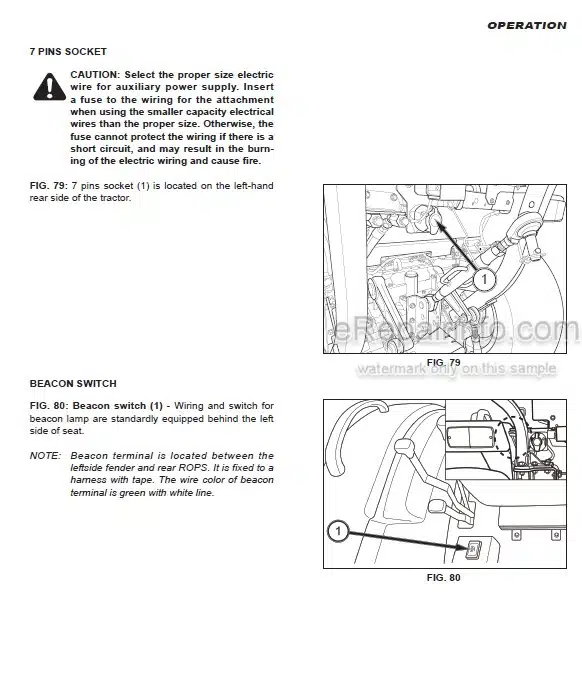 Photo 1 - Iseki TLE3400H3 Operators Manual Tractor 1834-912-102-0