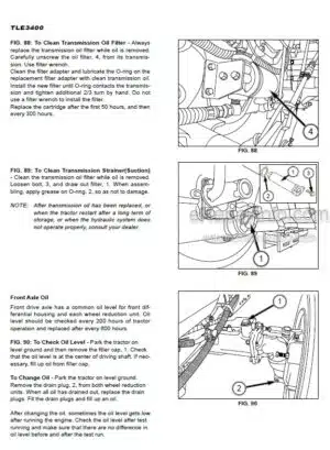 Photo 6 - Iseki TLE3400 Operators Manual Tractor 1834-912-101-1A