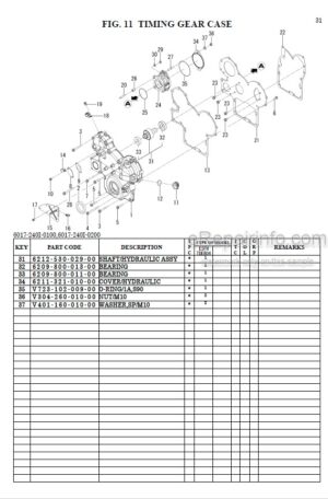 Photo 5 - Iseki TLE4490E4 Parts Catalog Tractor 1833-097-100-0A
