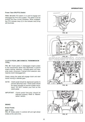 Photo 5 - Iseki TLE4490 Operators Manual Tractor 1833-912-101-0