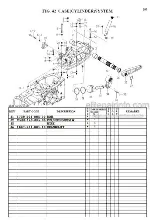 Photo 8 - Iseki TLE4490E4 Parts Catalog Tractor 1833-097-100-0A