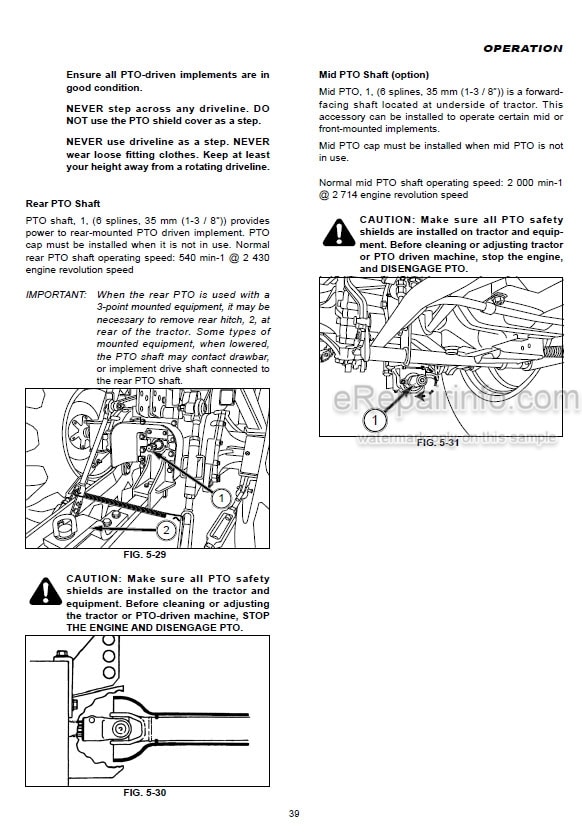 Photo 1 - Iseki TLE4550 Operators Manual Tractor 1833-912-102-0