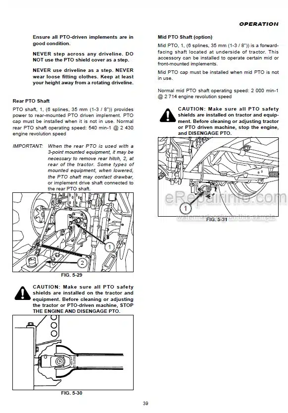 Photo 1 - Iseki TLE4550 Operators Manual Tractor 1833-912-102-0
