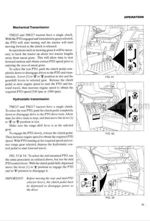 Photo 1 - Iseki TM215F TM217F TM223F Operation Manual Tractor