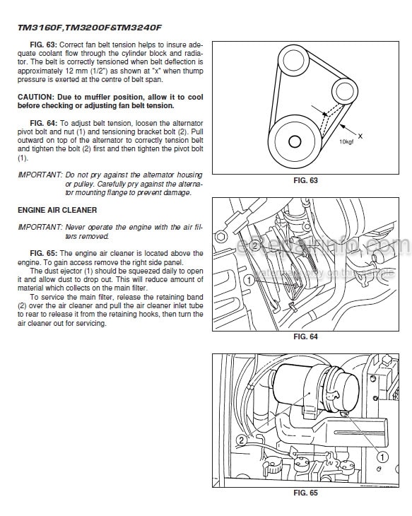Photo 1 - Iseki TM3160F TM3200F TM3240F Operation Manual Tractor 0311-01-50
