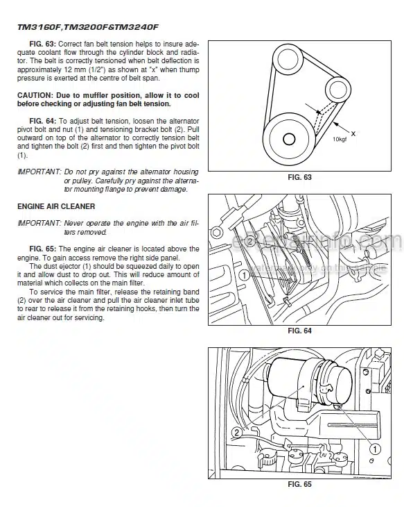 Photo 1 - Iseki TM3160F TM3200F TM3240F Operation Manual Tractor 0311-01-50