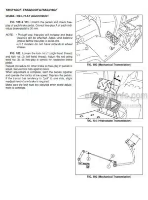 Photo 5 - Iseki TM3160F TM3200F TM3240F Operation Manual Tractor 0311-01-50