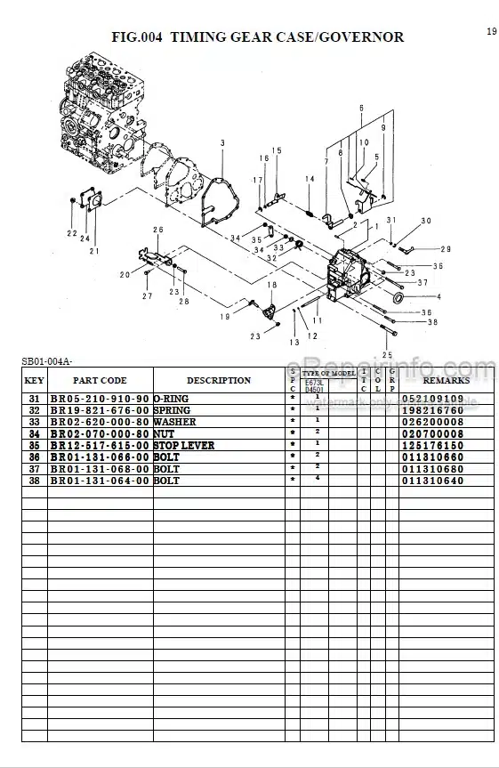 Photo 1 - Iseki TM3185 Parts Catalog Tractor 1776-095-110-00