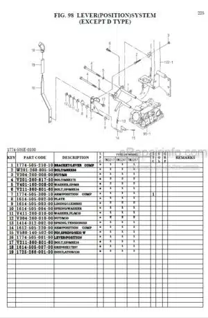 Photo 1 - Iseki TM3217 TM3247 TM3267 Parts Catalog Tractor 1774-097-110-00