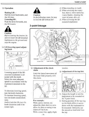 Photo 6 - Iseki TS3110 TS3510 TS4510 Operation Manual Tractor
