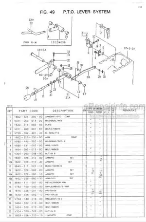 Photo 10 - Iseki TU320 Parts Catalog Tractor 1603-098-100-10