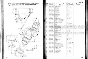 Photo 7 - Iseki TX1300 TX1500 Parts Catalog Tractor