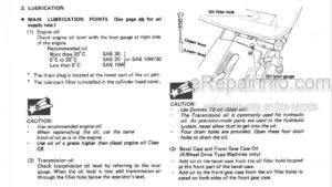 Photo 5 - Iseki TXG23 Operation Manual Tractor 0303-01-300