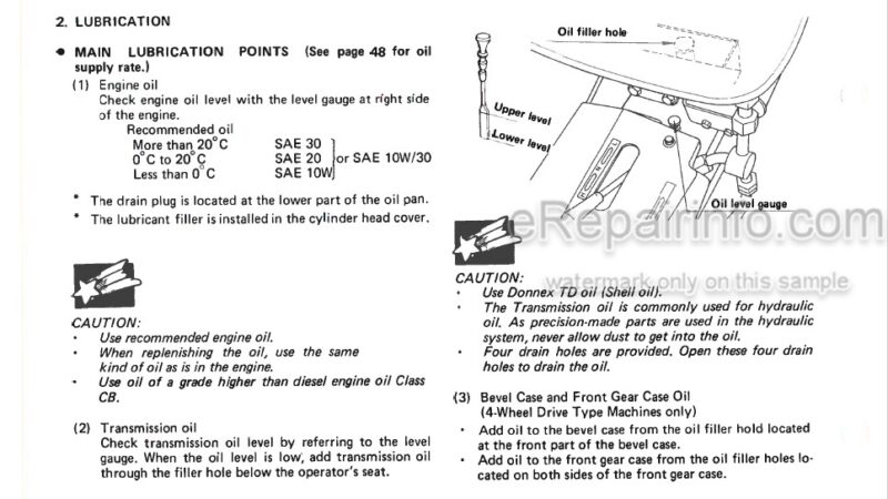 Photo 1 - Iseki TX2160HST Operation Manual Tractor