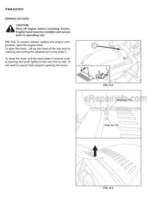 Photo 6 - Iseki TXG23 Operation Manual Tractor 0303-01-300