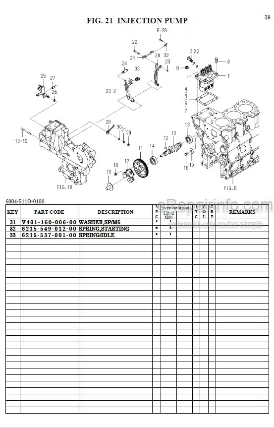 Photo 1 - Iseki TXGS24F Parts Catalog Tractor 1845-097-100-0A