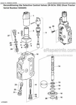 Photo 7 - John Deere 7330 Premium Repair Technical Manual Tractor TM400219