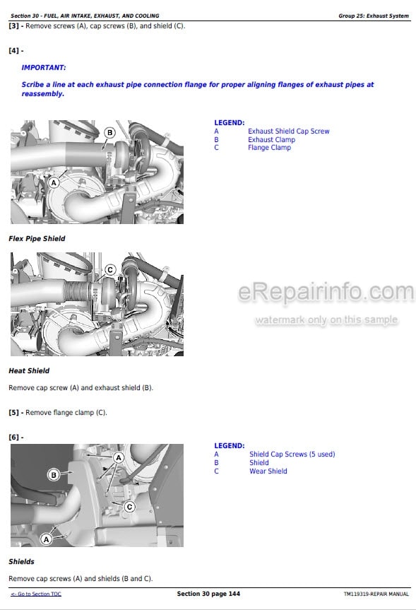 Photo 1 - John Deere 8320RT 8345RT 8370RT Repair Manual Tractor TM119319