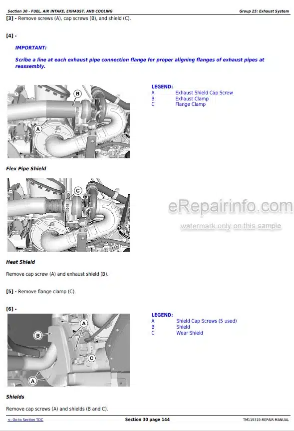 Photo 1 - John Deere 8320RT 8345RT 8370RT Repair Manual Tractor TM119319
