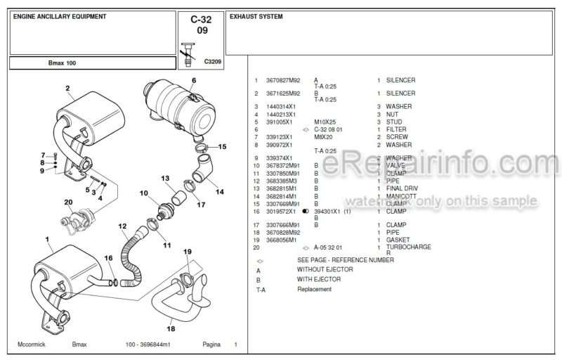 Photo 1 - McCormick B Max 100 Parts Catalog Tractor