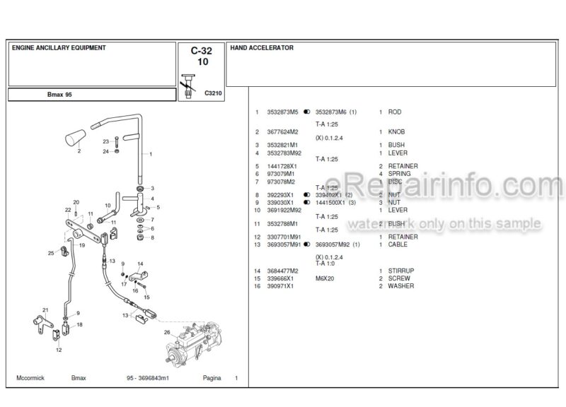 Photo 1 - McCormick B Max 95 Parts Catalog Tractor