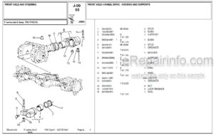 Photo 4 - McCormick F95F Parts Catalog Tractor