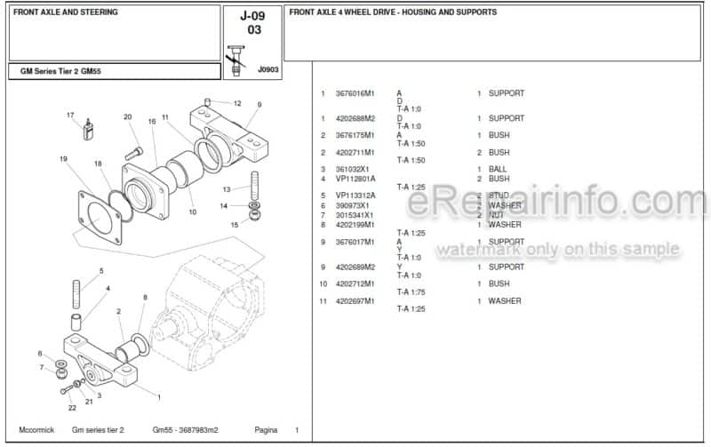 Photo 1 - McCormick GM55 Tier 2 Parts Catalog Tractor