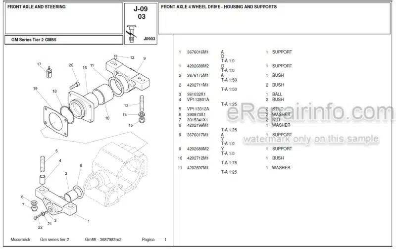 Photo 1 - McCormick GM55 Tier 2 Parts Catalog Tractor