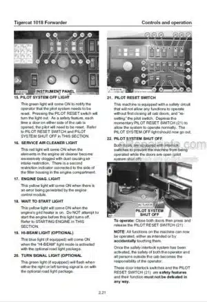 Photo 11 - Tigercat 1018 Operators Manual Forwarder 15913A