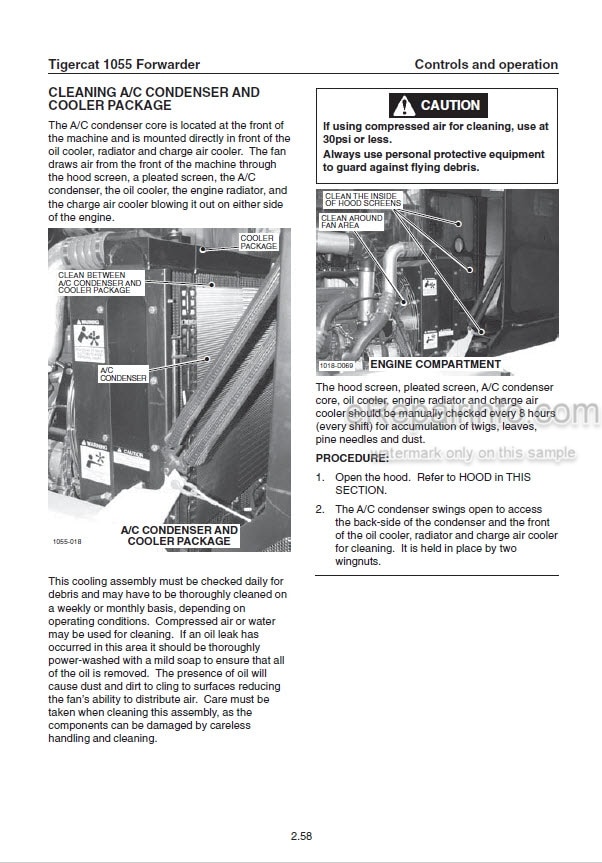 Photo 1 - Tigercat 1055 Operators Manual Forwarder 25900A