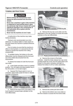 Photo 3 - Tigercat 1065 1075 Operators Manual Forwarder 25791A