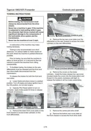 Photo 3 - Tigercat 1065 1075 Operators Manual Forwarder 25791A
