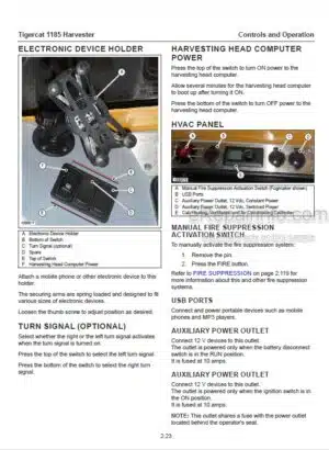 Photo 1 - Tigercat 1185 Operators Manual Harvester 51800AENG