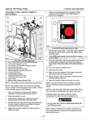 Photo 1 - Tigercat 180 Operators Manual Swing Yarder 62846AENG